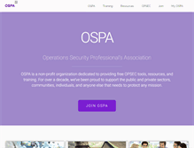 Tablet Screenshot of opsecprofessionals.org